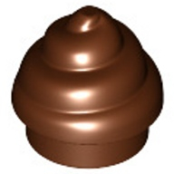 Lego kopeček točené zmrzliny, červeno hnědá (6275030, 6438899)